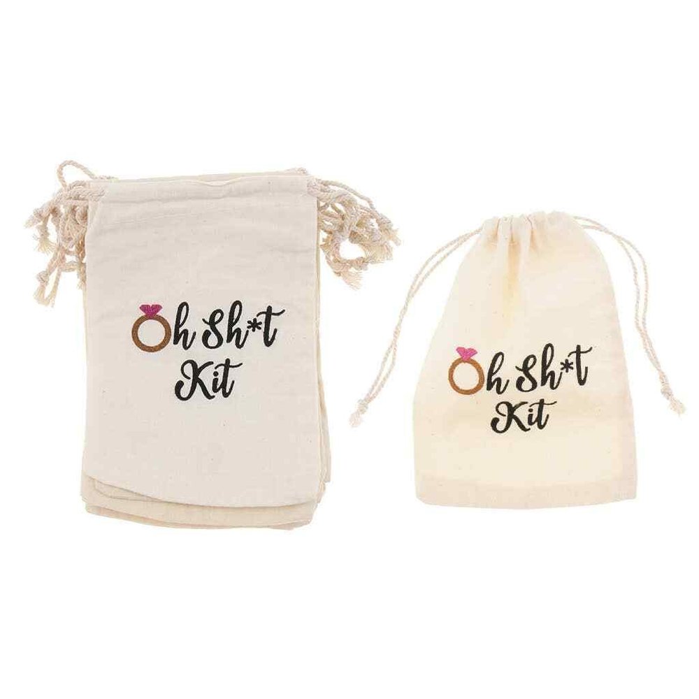 Bachelorette "Oh Sh** Kit" Hangover Kit Favor Bags Set of 10